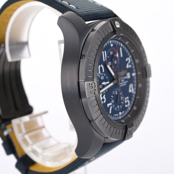 Breitling Super Avenger Night Mission V13375 Chrono 48mm DLC Men's Watch B&P - Picture 7 of 11